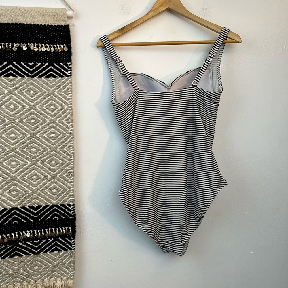 Nip Tuck Swim Striped One Piece Swimsuit - image 3